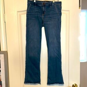 Hollister Blue Flare Wide Leg Jeans
